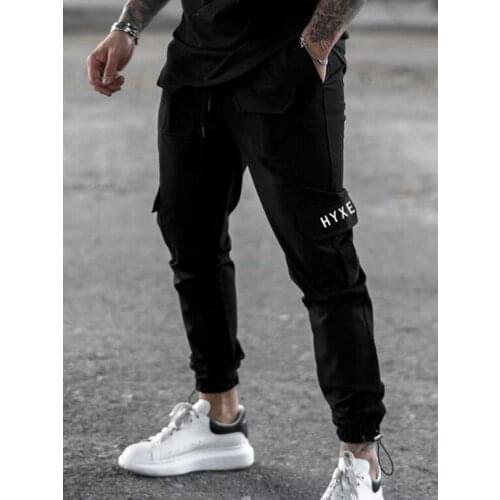 Fashion Men Korean Version Of the High Street Trend High-Quality Multi-Pocket Slim Sports Pants Outdoor Casual Jogging Overalls