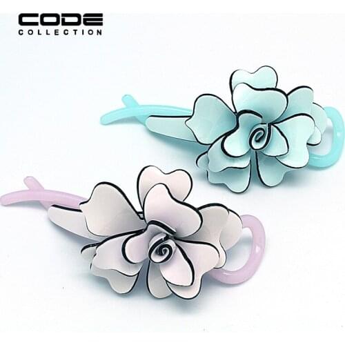 Fashion Jewelry Hair Accessories Handmade Flower Hair Clip Medium Size Hairpin Headdress For Women Hair Claws Crab Clamps