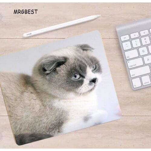 MRGBEST Small Mouse-pad Cute Cat Pattern Non-slip Rubber Mats Computer Accessories Mouse Pad for Game Player or Office Worker