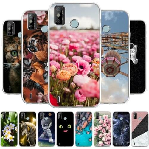 Cartoon Case For Tecno Spark 6 Phone bags Soft Cover For Tecno Spark 6 Go TPU Coque Capa Animal Painted Fundas Bumper