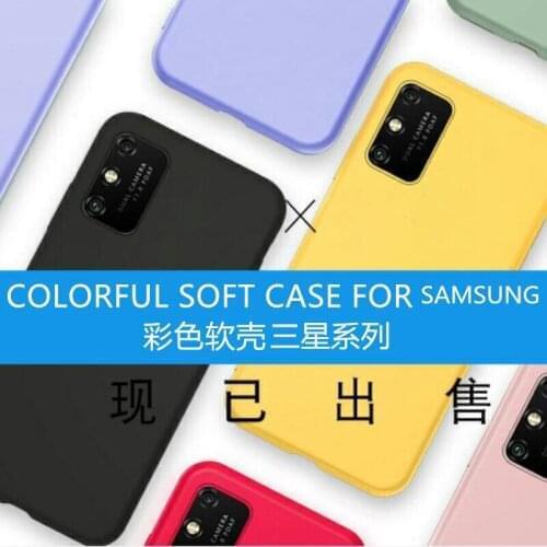 SUREHIN cover for Samsung galaxy A51 case soft purple yellow blue clear transparent silicone case for samsung galaxy A51 cover
