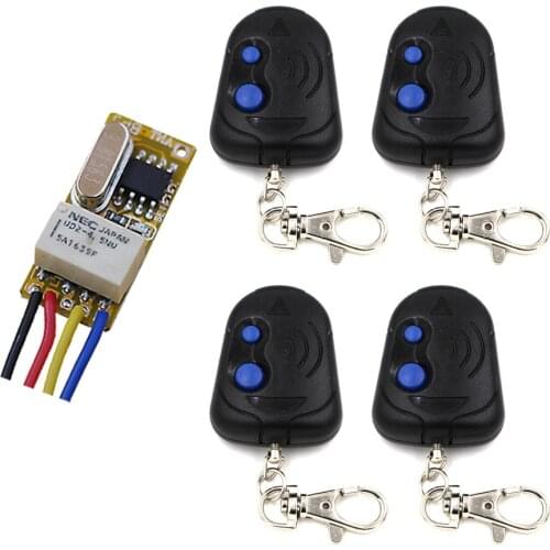 Latest Mini Relay Switch DC3.7V 4.2V 4.5V 5V 6V 7.4V 9V 12V Contact NO COM NC Remote ON OFF Wireless Switch Normall Closed Open
