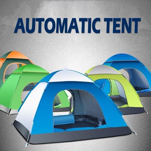 1~4 Person Protable Outdoor Automatic Tents Camping Beach Tent Ultralight Waterproof Sun Shelter Travelling Hiking X351G