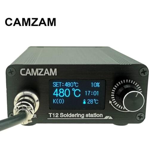 CAMZAM T12 Soldering Station V2.0 STM32 OLED Digital Temperature Controller Electric Soldering Irons T12-K ILS D24 Tips