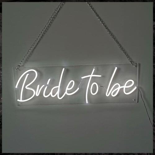 Custom Neon Sign Light Waterproof Flex Led LED Light Signs Bride To Be For Wedding Birthday Party Restaurant Decoration