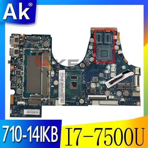 Applicable to YOGA 710-14IKB notebook motherboard I7-7500U UMA FRU 5B20M14146 5B20M14148