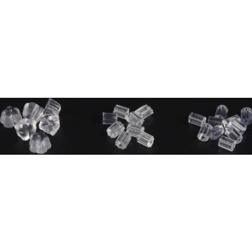 200-500Pcs/Lot Rubber Earring Back Round Ear Plug Blocked Caps Silicone Earrings Backs Stoppers For Jewelry Making Supplies