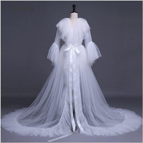 Tulle Robe Bridal Wedding Morning Robes