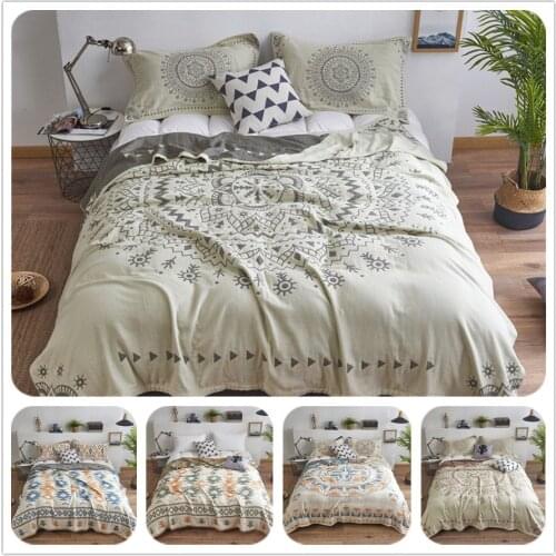 Vintage solar pattern appolo mythic cotton throw blanket children nap blanket