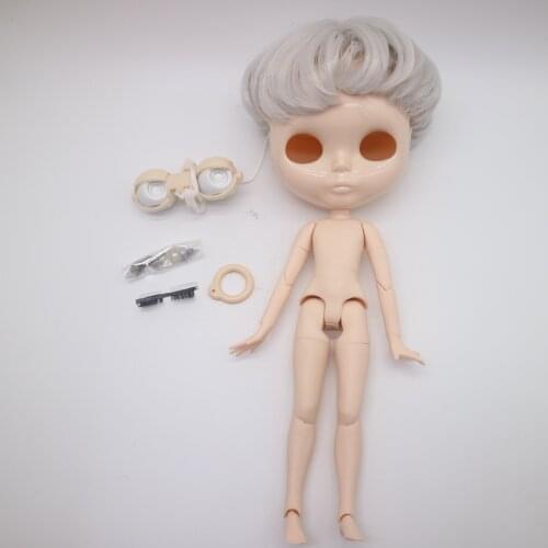 Body hair scalp and eye mech for DIY customization Nude blyth doll accessories boy