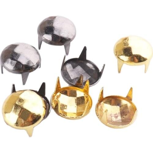 Round metal claws stud 10mm Mushroom garment rivet for bag, shoe,jeans, leather,chocker diy craft chocker decoration accessory
