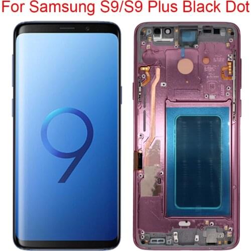 Dead Pixel S9 SM-G960F LCD For Samsung Galaxy S9 Plus Display With Frame Galaxy S9 Plus G965A LCD Screen Touch Panel Assembly