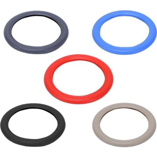 1 Pc 36cm-40cm Universal Elastic Anti-slip Soft Silicone Car Steering Wheel Case Cover Shell Skidproof Auto Accessories