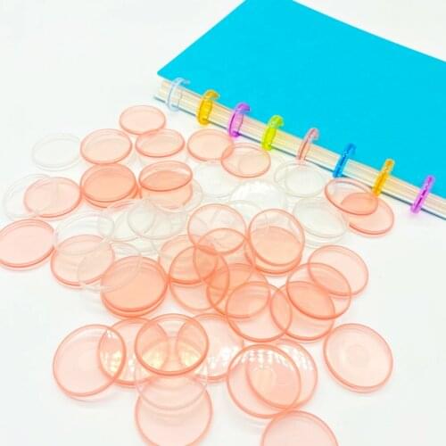 100pcs 32mm Mushroom Disc Binding Discbound Planner Notebook Binder Discbound Notebook Binding Discs Fajas Binders Plastic Rings