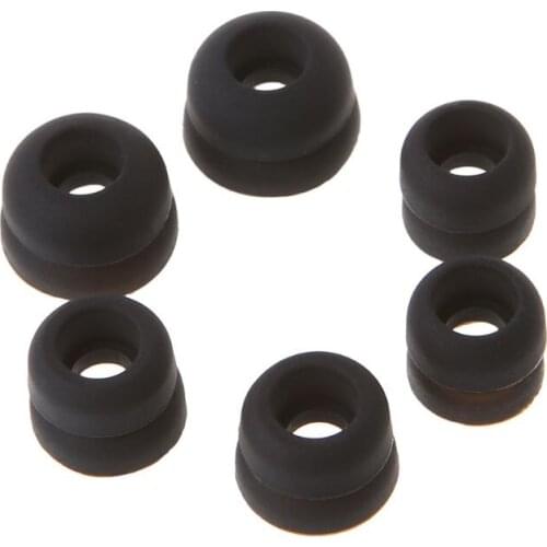 3 Pairs Earphone Tips In Ear Earbuds Case Soft Silicone Ear caps Replacement Headphone Accessories for Sennheiser IE80 CX400 CX5