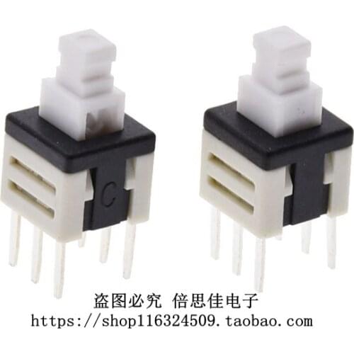 30pcs/Key switch 5.8*5.8 No lock switch 5.8X5.8MM 6 Pin 6P