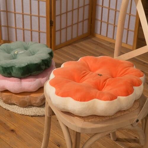 42cm Round Thicken Support Chair Seat Cushion Short Plush Pillow For Adult Student Home Office Tatami Seats Chairs Buttocks Pad