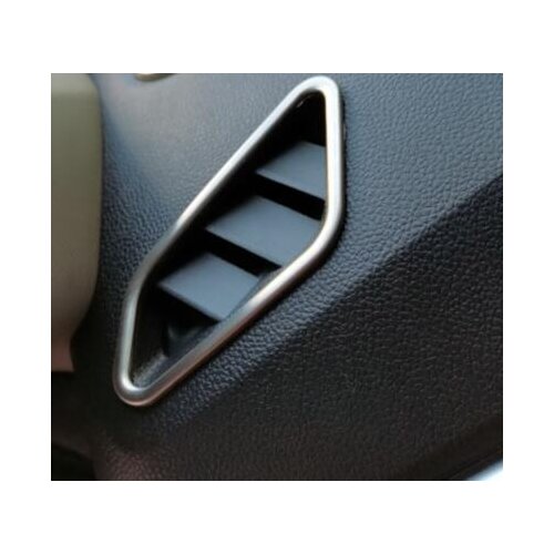 Car Accessories Stainless Steel Interior Air Conditioner Decorative Cover Trims For Renault Duster Dacia Cross