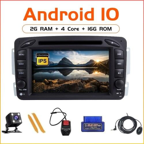 ZLTOOPAI Android 10 Car Multimedia Player Car Radio GPS For Mercedes Benz CLK W209 Vito W639 Viano Vito 2 Din DVD Player SWC IPS