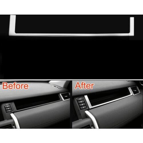 ABS Auto Car Interior Center Control Storage Frame Trim Decoration For 2015 2016 Discovery Sport Car Styling Covers