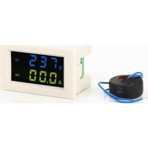 KKMOON AC80-500V Voltage Meter Current Meter Tester D85-2042A Double Digital Display LCD Voltmeter Ammeter Monitor Panel