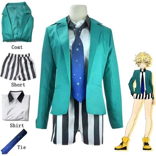 Anime Bishounen Tanteidan Cosplay Costume Ashikaga Hyouta Uniform Coat Shirt Short Suit Pretty Boy Detective Club Halloween Men