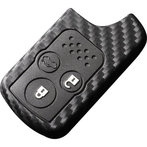 Kutery 10PCS Carbon Silicone Remote Key Cover For Honda CRV 2012 2013 Crosstour 2010 Holder Smart Protection Case Replacement