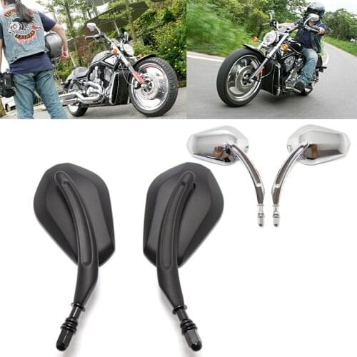 Motorcycle Rear View Mirrors For Harley Sportster Dyna Touring Glide Road King 82-2020 Iron 883 Fatboy Cross Bones Street Glide