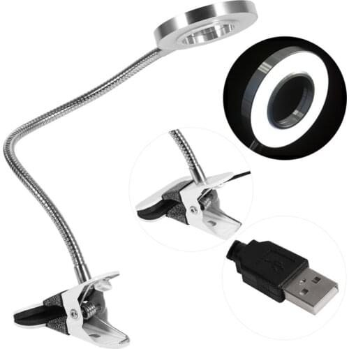 Table Lamp Led Magnifier 3.5X Lamp Embroidery Tattoo Nail Permanent Makeup Desktop Magnifier Lamp 8W USB Charging