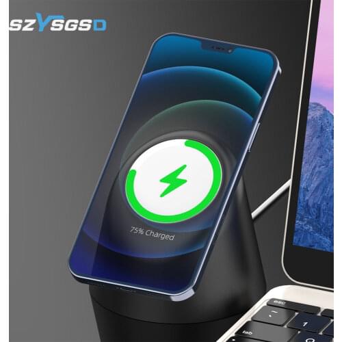 Desktop Wireless Charger Stand Silicone Phone Holder Base For MagSafe Wireless Charger Bracket Charging Dock Drop Shipping