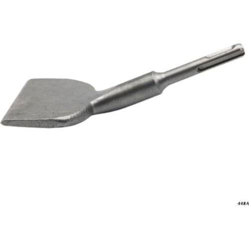 Plus Round Shank 3in Wide Electric Hammer Chisel Angled Heavy Duty Bent Tile Chisel Widely Used for Cement Concrete