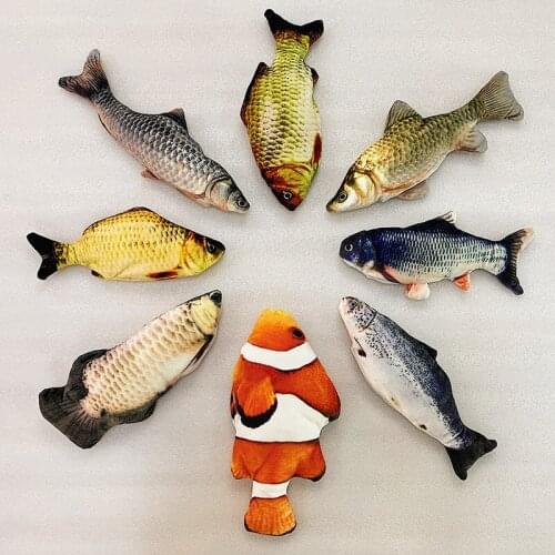 Jumping fish simulation electric toy pet funny cat USB charging dynamic plush doll toy