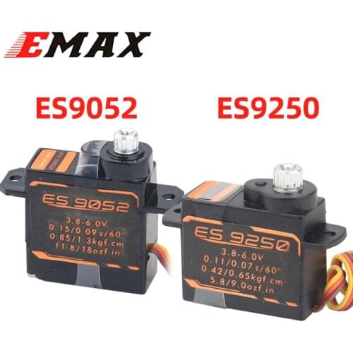 Emax Servo ES9052 ES9250 Digital Metal Gear Servo 5.5g 4.8g For Rc Plane / Rc Fixed Wing Drone Parts