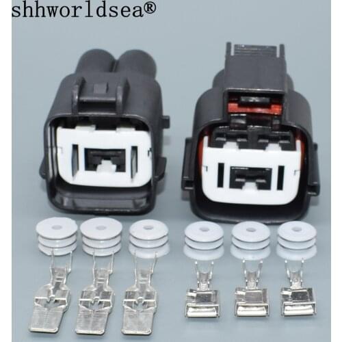 Shhworldsea 5/30/100sets ket 7.8mm 3pin automotive wire harness connector MG642292-5