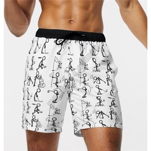 PLstar Cosmos New summer Fashion Shorts Golf 3D Printed men for women streetwear Casual Beach Shorts 02
