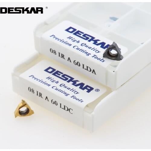 DESKAR 06IR 08IR A55 A60 ISO LDA LDC Threading Turning Tools Carbide Inserts Original Blades Cutting Cutter Thread Tool Lathe
