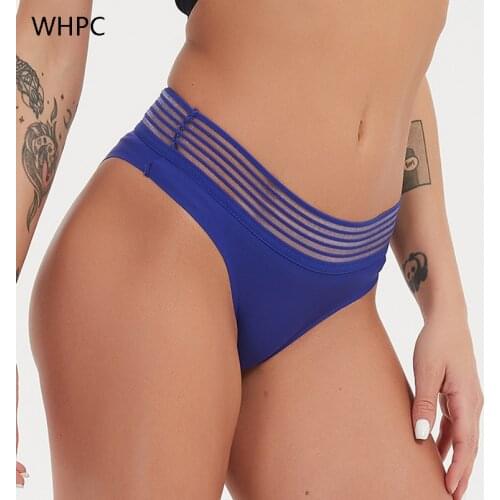 WHPC Seamless Underwear For Women Sexy Thong Panties Woman Underpants Briefs Satin Panty Lady Lingerie Panti