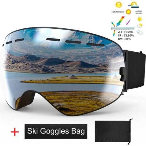 Winter Anti-Fog Normal Ski Goggles Snowboard Goggles Men Women UV Protective Snow Ski