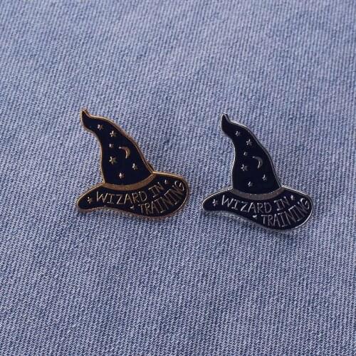 Wizard Star Moon Badge Clothes Lapel Pin Jewelry Gift Accessories Metal Pins For Clothes Brooches Anime Decoration Metal Icons