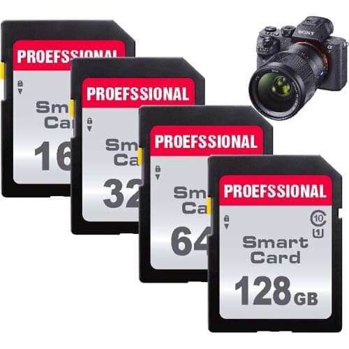 100% High speed Class 10 SD Card 128GB 16GB 256GB 32GB carte sd Memory Card SDHC/SDXC Flash usb stick sdcards For Canon Camera