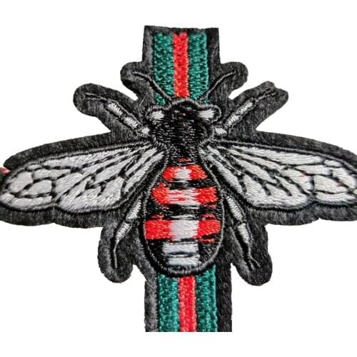 20PCS/lot mini Bee patch Embroidery iron on patch Decoration Accessories Embroidered patch for clothing for T-shirt