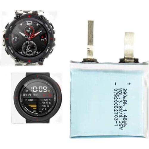 502425 390mah A1808 Amazfit Trex T-rex amazfit verge lite battery for global version amazfit gtr battery