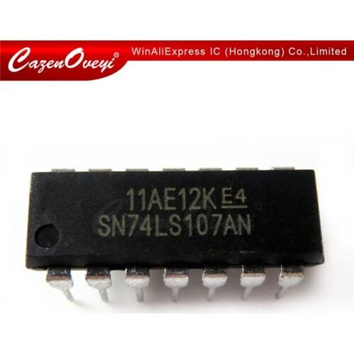 5pcs/lot SN74LS107AN DIP14 SN74LS107N DIP HD74LS107AP 74LS107 DIP-14 DM74LS107AN MB74LS107 In Stock In Stock