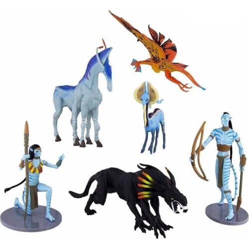 6pcs/set Movie Avatar 2 Characters Neytiri & Jake PVC Figure Model Toys