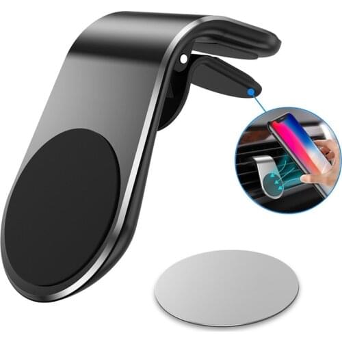 Multifunction Car Mobile Phone Holder Air Outlet Phone Bracket Clip Air Vent Clip Mount Stand Magnetic Phone Holders For Iphone