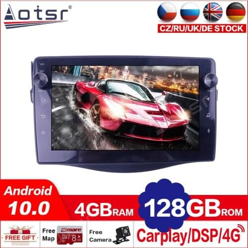 Android10 2DIN IPS Screen Car Radio Player For TOYOTA RAV4 2006-2012 With BT GPS Navigation WIFI Support Carplay 128G 1280*800P