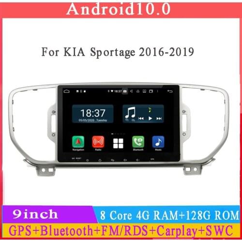 9inch two din octa core android 10 car dvd gps navigaiton for kia sportage 2016 2017 2019 with audio stereo autoradio head unit