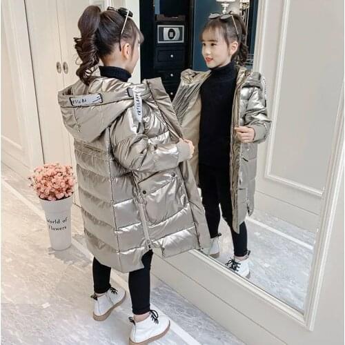 2021 Kids Winter School Girls Children Clothing Boys Long Jacket Baby Girl Clothes Hoodie Coat Snowsuit Outerwear Coat Parka