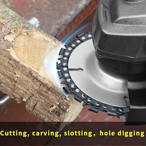 1pc 4 / 4.5 / 5 / inch woodcut disc 7T / 9T/ 13T / 22Tgrinder chain disc electric saw disc angle grinder disc