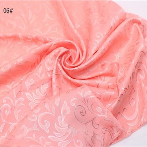 Glossy Charmeuse Flower Jacquard Stretchy Fabric DIY Sewing Craft Pajamas Dress Material